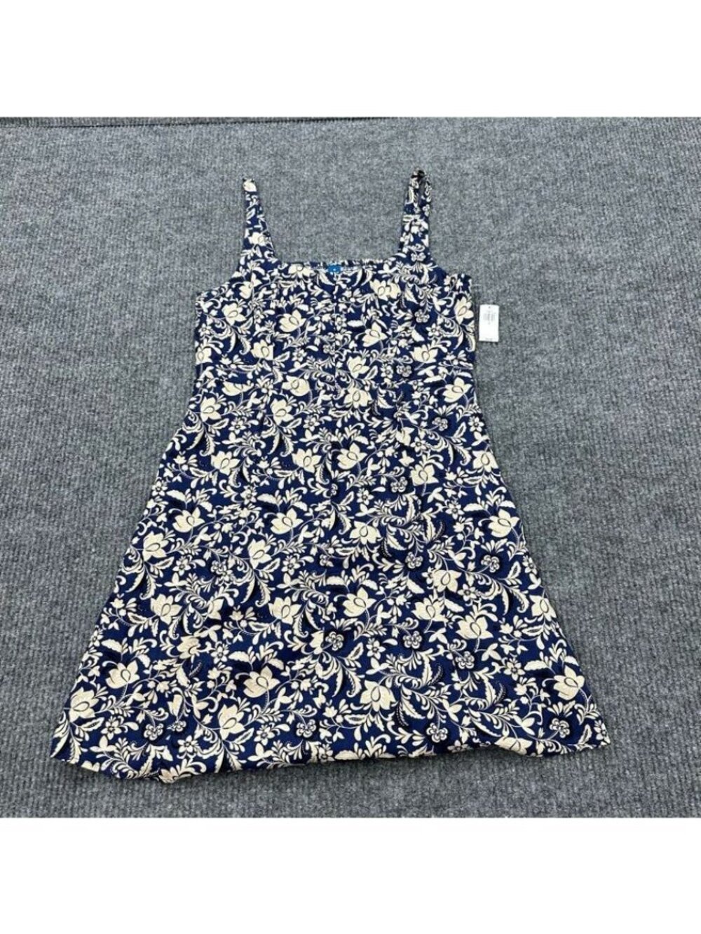 Old Navy Bodice Cami Mini Dress Blue Floral Print Sleeveless Womens Medium NEW
